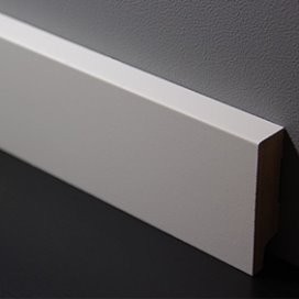 Mdf muurplint wit 6cm rif deco amsterdam